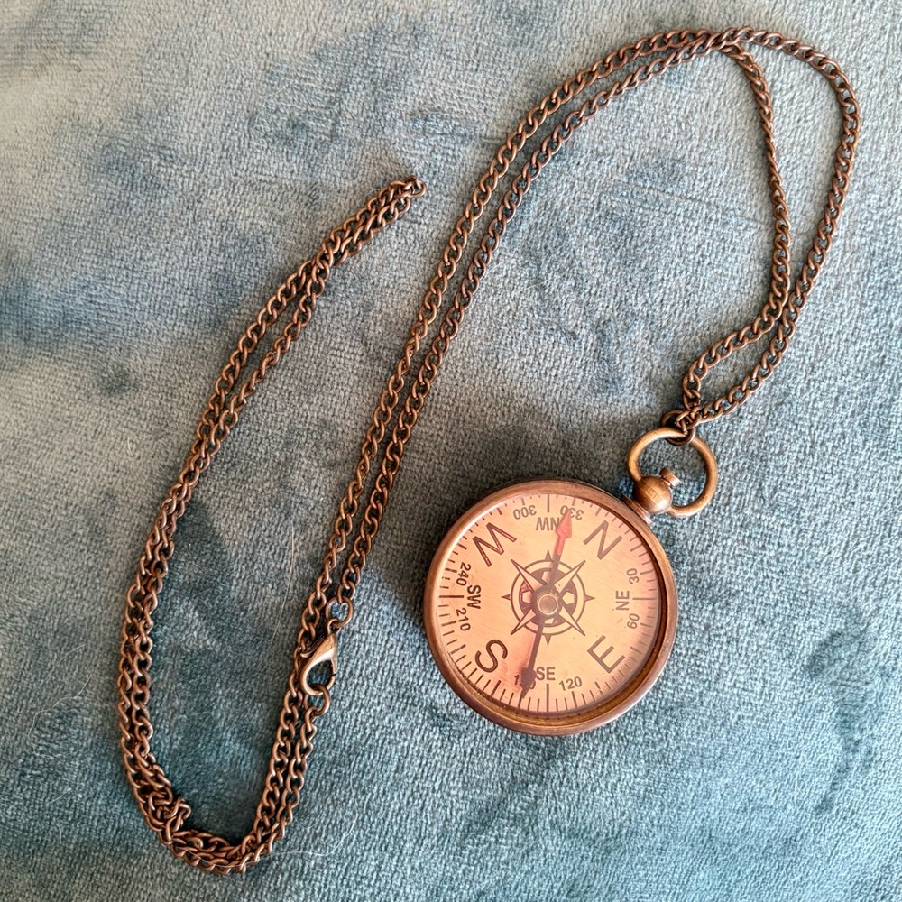 3 FOR $25: Vintage style Compass Pendant Necklace
